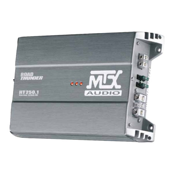 MTX Audio RoadTHUNDER RT250.1 Manual De Usuario