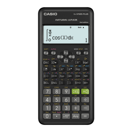 Casio fx-570ES PLUS Guia Del Usuario