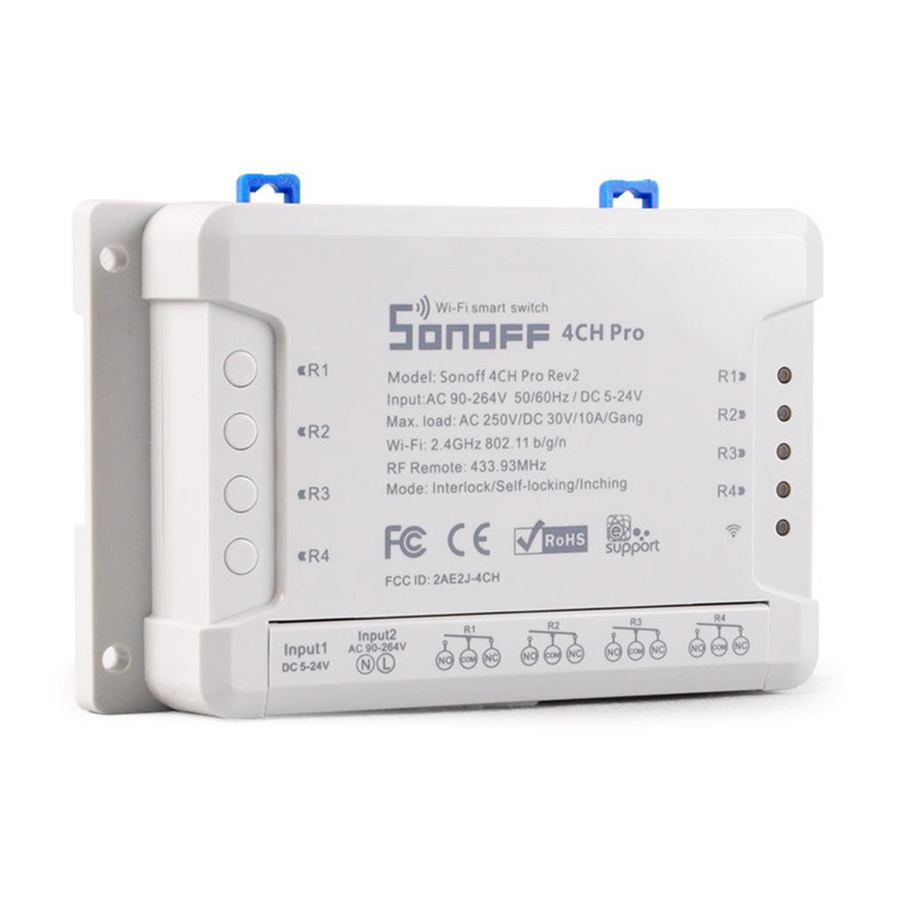 Sonoff 4CH PRO Guia De Inicio Rapido