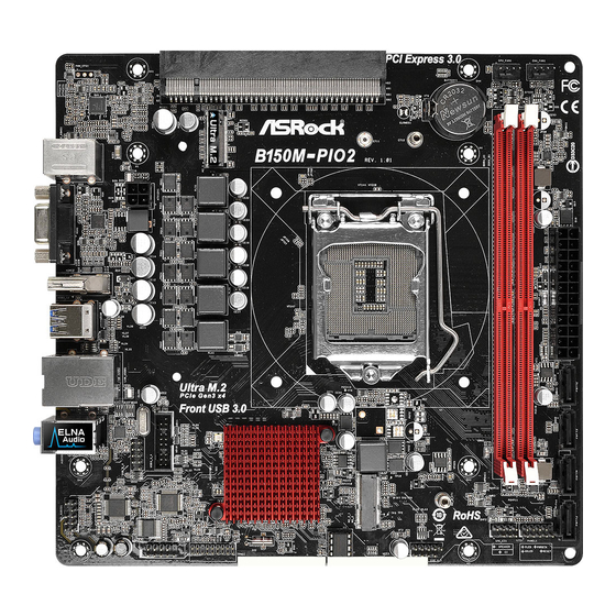 ASROCK B150M-PIO2 Manual De Instrucciones