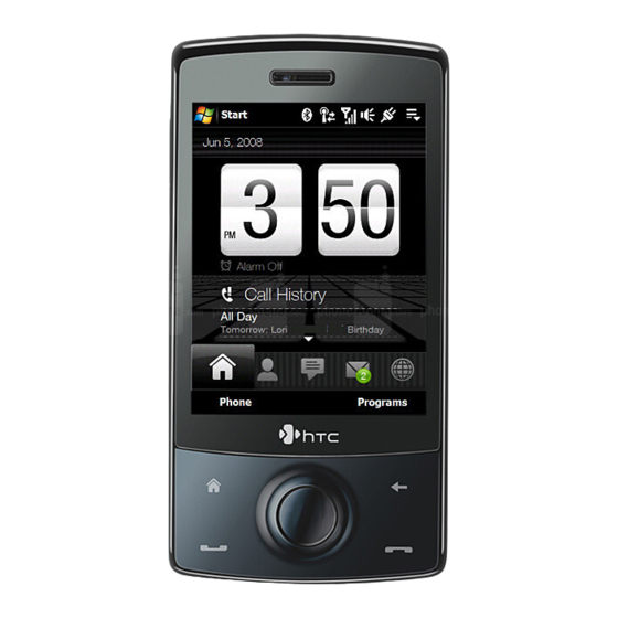 HTC TOUCH DIAMOND Guía Rápida De Instalación