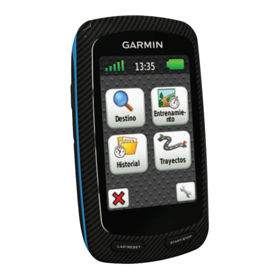 Garmin EDGE 800 Manual Del Usuario