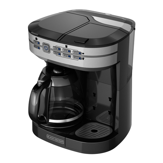 Black and Decker CAFÉ SELECT CM6000B Manuales