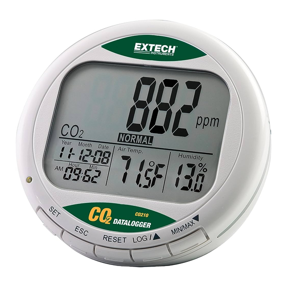 Extech Instruments CO210 Manuales