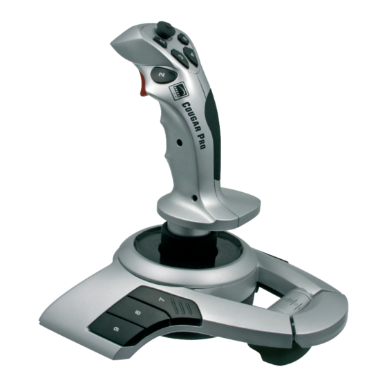 Speedlink COUGAR PRO VIBRATION FLIGHTSTICK Instrucciones De Manejo