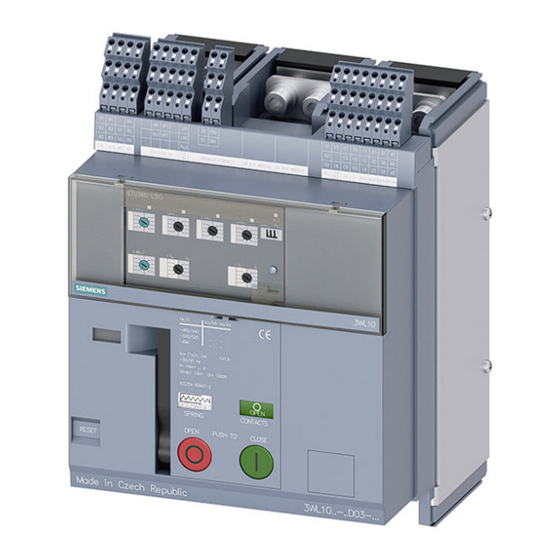 Siemens 3WL10 Serie Manuales