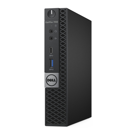 Dell OptiPlex 7050 Micro Manual Del Propietário