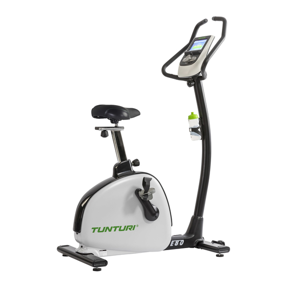 Tunturi E80 Upright Bike Manual Del Usuario