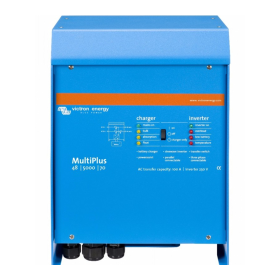 Victron energy MultiPlus 12/5000/200-100 230V Manual Del Usuario