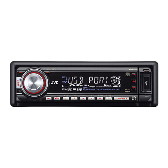 JVC KD-G722 Manual De Instalación