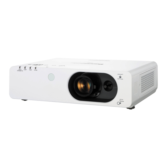 Panasonic PT-FW430E Instrucciones De Operación