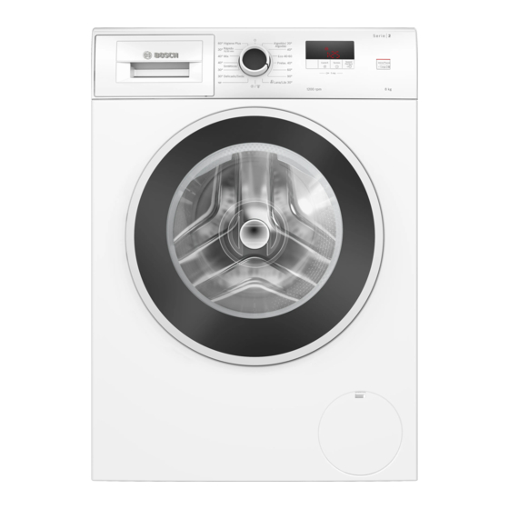 Bosch WGE03200ES Manual De Usuario E Instrucciones De Montaje