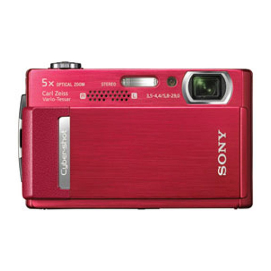 Sony Cyber-shot DSC-T500 Manual De Instrucciones