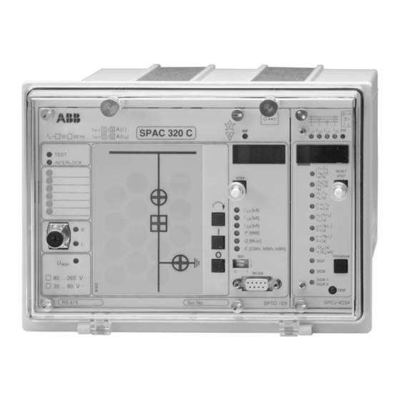 ABB SPAU 320 C Manual Del Usuario