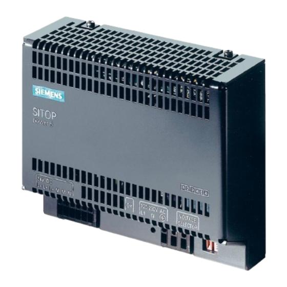 Siemens SITOP power 5 Instrucciones De Servicio
