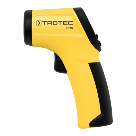 Trotec BP15 Manual Del Usuario