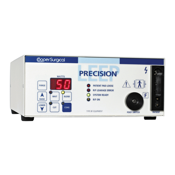 Cooper Surgical LEEP PRECISION LP-20-120 Manual De Funcionamiento