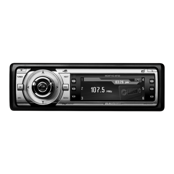 Blaupunkt Memphis MP66 Instrucciones De Manejo E Instalación