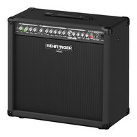 Behringer VT100FXH Manual De Uso