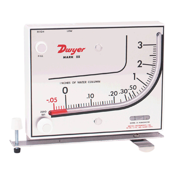 Dwyer Mark II Serie Instrucciones De Uso, Instalación Y Mantenimiento