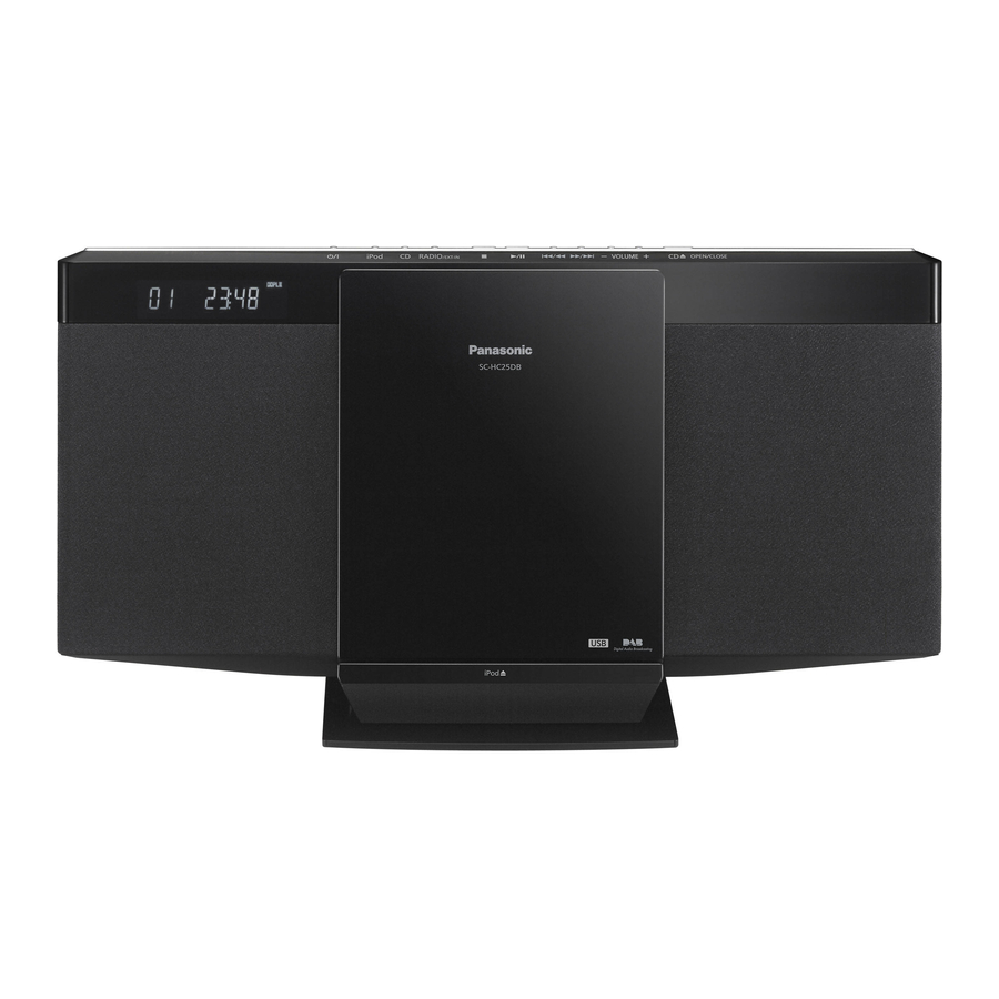 Panasonic SC-HC25 Instrucciones De Funcionamiento