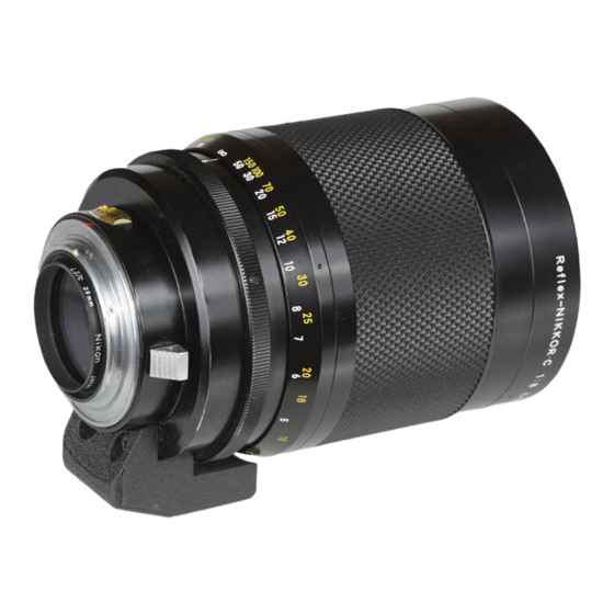 Nikon Reflex-Nikkor 500mm f/8 Manuales