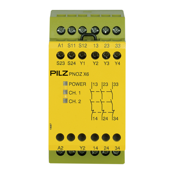 Pilz PNOZ X6 Instrucciones De Uso