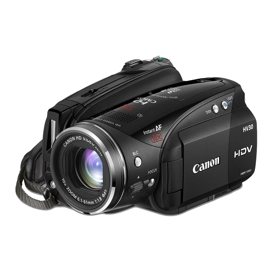 Canon VIXIA HV30 Manual De Instrucciones