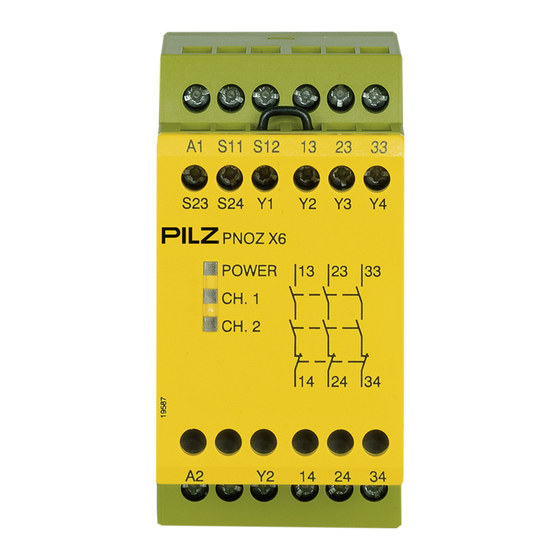 Pilz PNOZ X6 Manual De Instrucciones