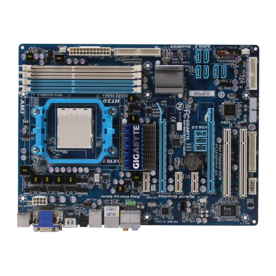 Gigabyte GA-MA785GT-UD3H Manual De Usuario