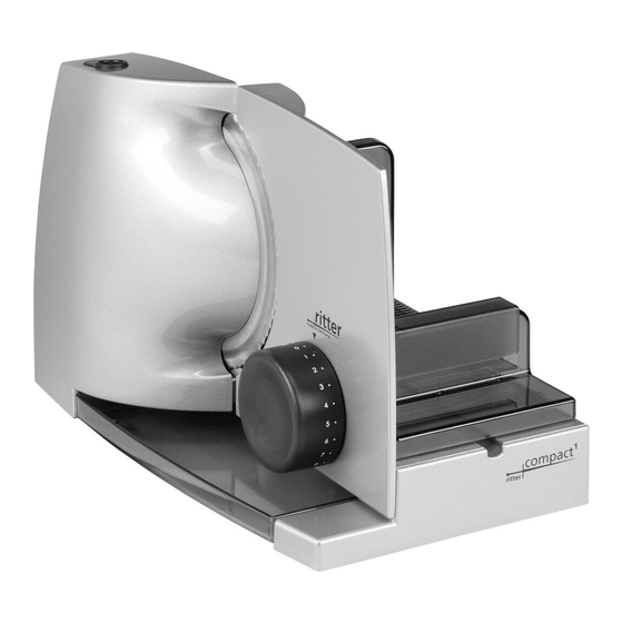 Ritter MultiSchneider compact 1 Instrucciones De Uso