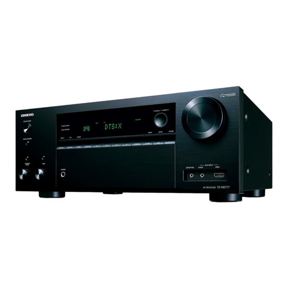 Onkyo TX-NR777 Manual De Instrucciones