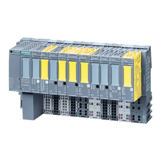 Siemens SIMATIC ET 200SP Instrucciones De Producto