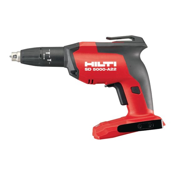 Hilti SD 5000-A22 Manual De Uso