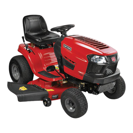 Craftsman T1600 Manual Del Operador