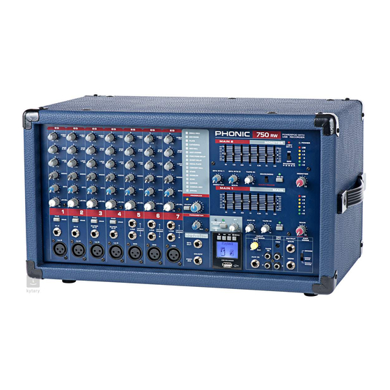 Phonic POWERPOD 750RW Manual Del Usuario