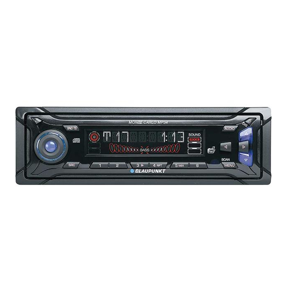 Blaupunkt Monte Carlo MP34 Instrucciones De Manejo E Instalación