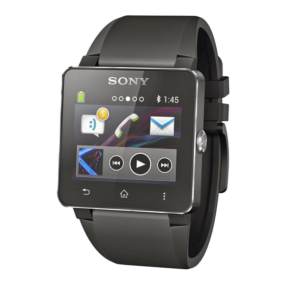 Sony SmartWatch 2 SW2 Guia Del Usuario