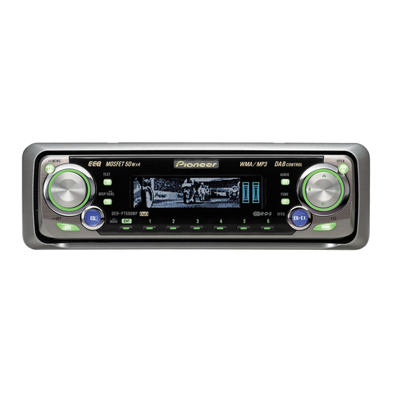 Pioneer DEH-P7500MP Manual De Instrucciones