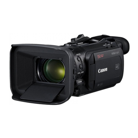 Canon LEGRIA HF G60 Manual De Instrucciones