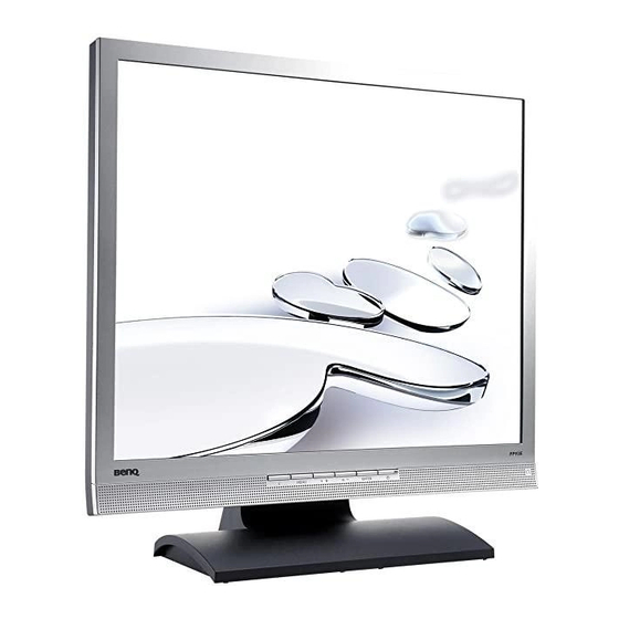 BenQ FP92E Manual Del Usuario