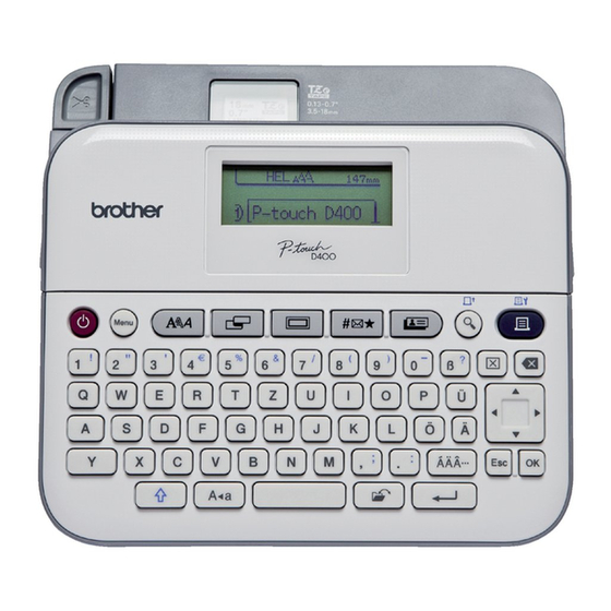 Brother P-Touch PT-D400 Manuales