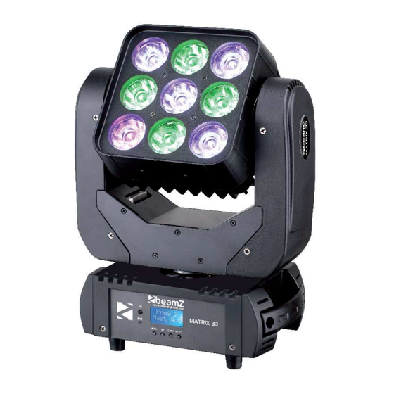 Beamz Matrix33 Manual De Instrucciones