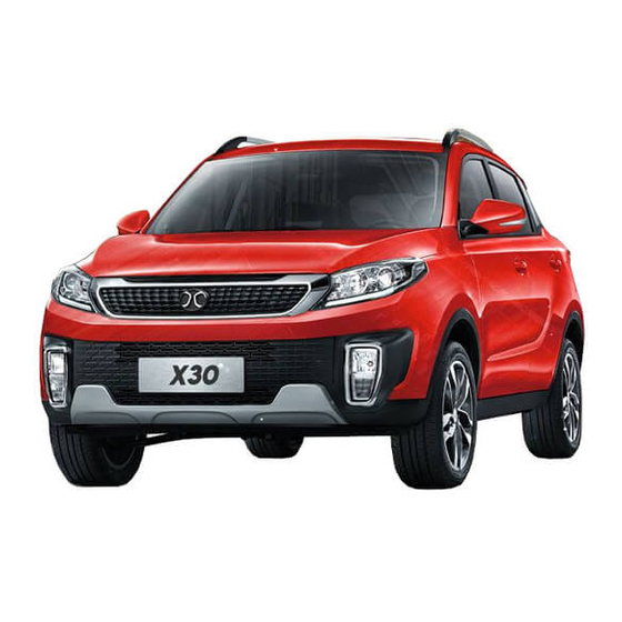 BAIC X30 2020 Manual Del Propietário