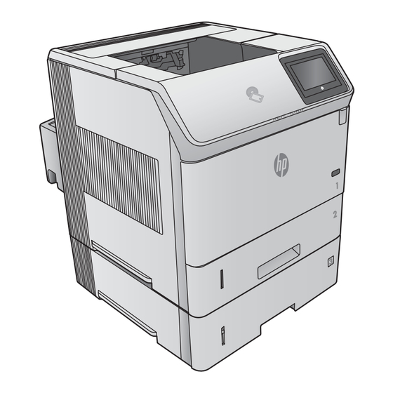 HP LaserJet Enterprise M605x LaserJet Enterprise M606x Guia De Instalacion