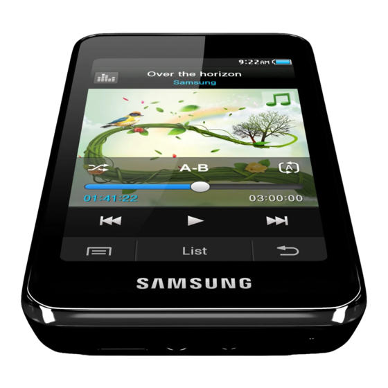 Samsung YP-R2 Guia De Inicio Rapido
