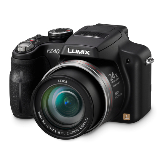 Panasonic Lumix DMC-FZ40 Instrucciones De Funcionamiento