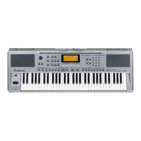 Roland EXR-5s Manual Del Usuario