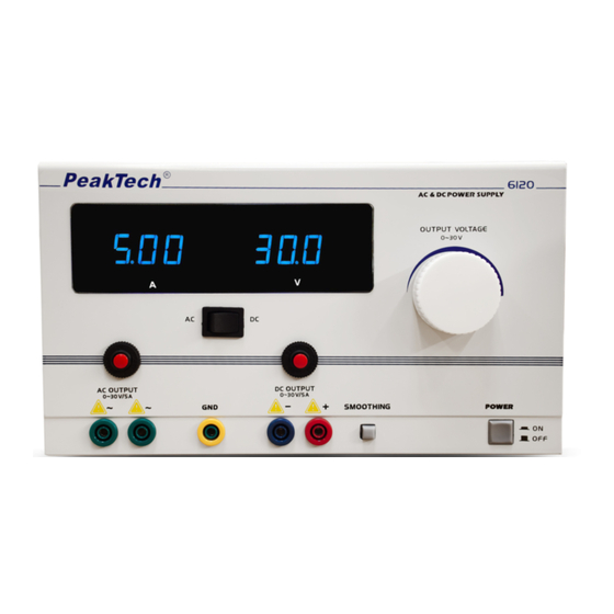 PeakTech 6120 Manual De Uso