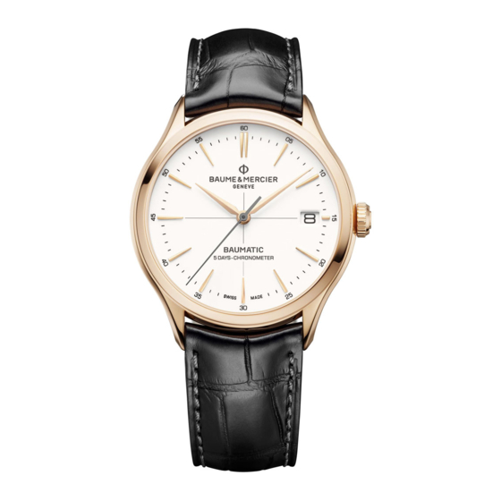 Baume & Mercier Clifton 65717 Manual Del Usuario